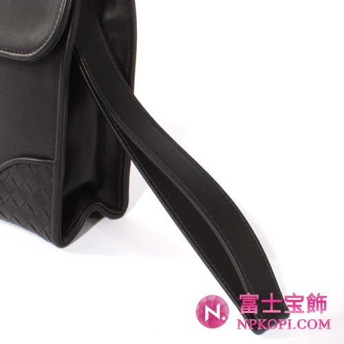Bottega Veneta/ボッテガ・ヴェネタ カーフレザー セカンドバッグ ブラック 145186V46411000